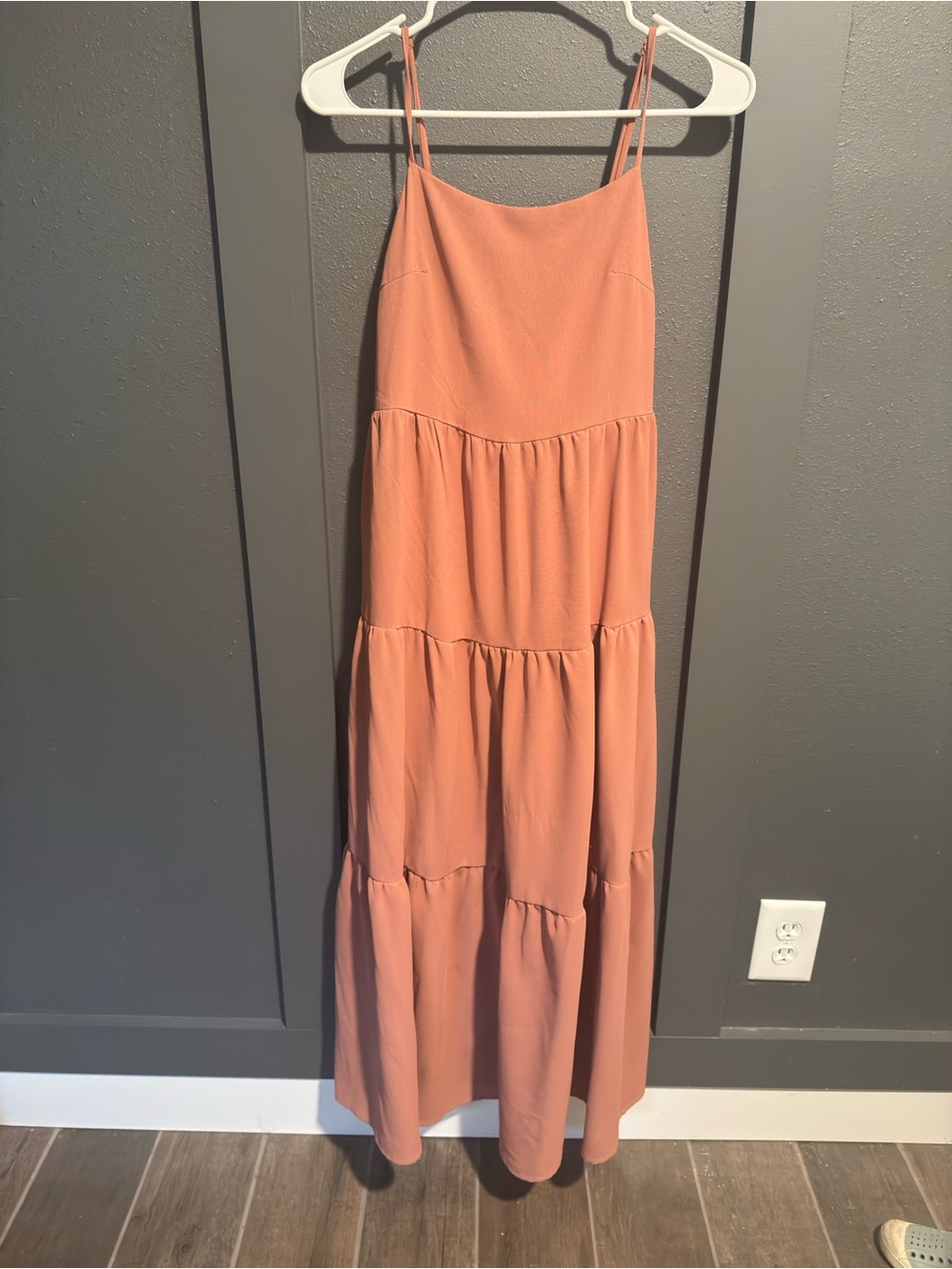 HYFVE Dusty Rose Tiered Maxi Skirt